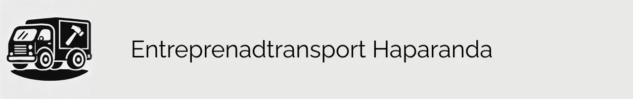 Entreprenadtransport Haparanda