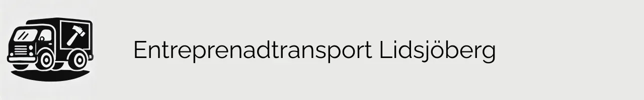 Entreprenadtransport Lidsjöberg